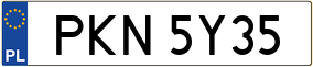 Trailer License Plate